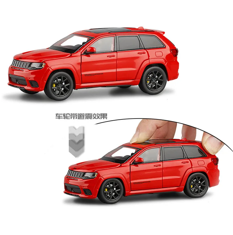 Details about   JEEP Grand Cherokee1:32Toy Diecast Car Great Collection SUV Cars Shock Absorber