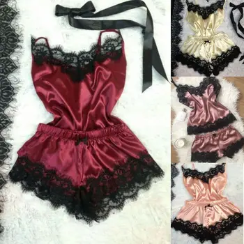 

HOT Womens Silk Satin Robe Kimono Robe Short Bathrobe Sexy Lingerie Sleepwear Summer sling silky comfortable pajamas sleep pants