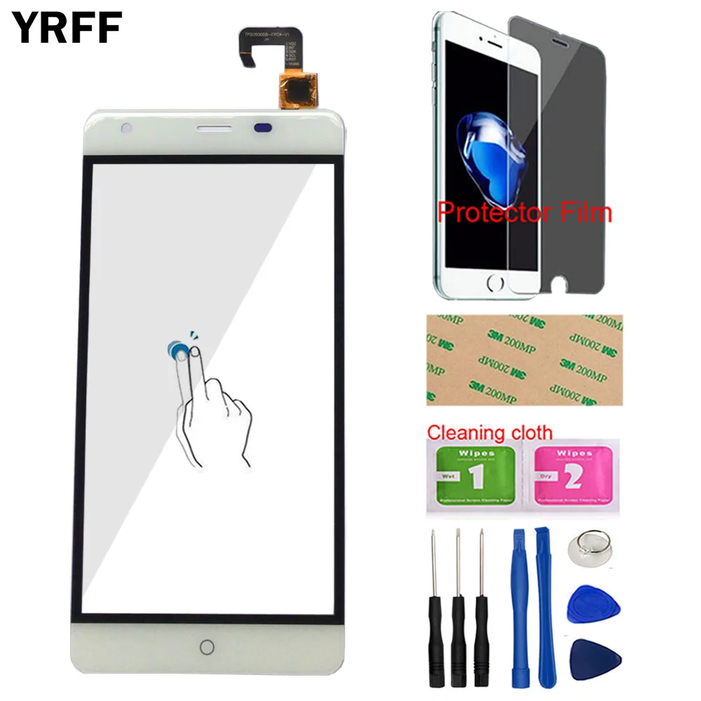 Телефон 5,5 ''сенсорный экран для Ulefone мощность сенсорный экран дигитайзер Панель переднее стекло сенсорный экран сенсор 3M клей защитная пленка