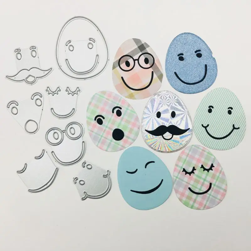 Пасхальное яйцо металлические режущие штампы Трафаретный Скрапбукинг DIY штамп