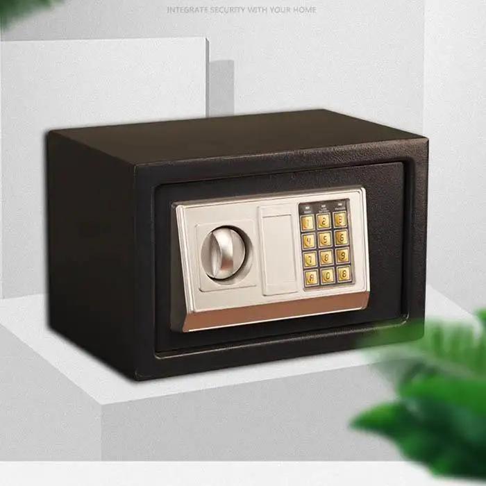 Мини электронный цифровой пароль безопасности Box Офис; Цвет черный, бежевый; Сейф