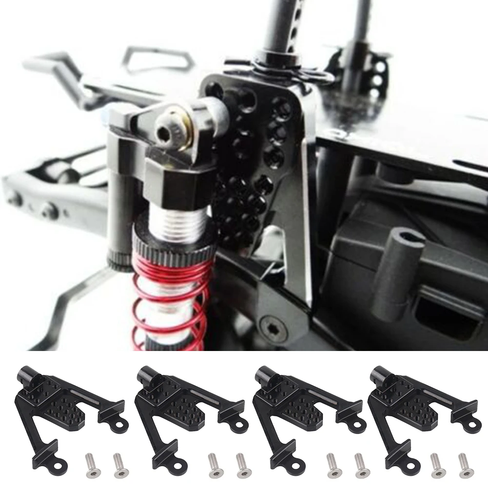 4 шт. черный кронштейн из алюминиевого сплава RCTOYFUN аксессуары для 1/10 RC Rock Crawler Car