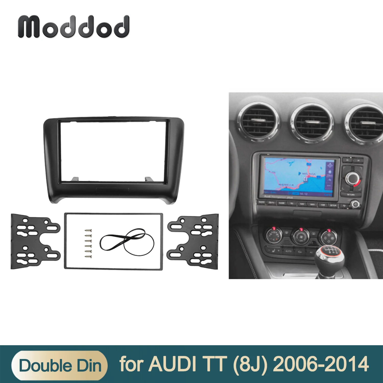 

Двойная Din панель для AUDI TT 8J 2006 2007 2008 2010 радио CD DVD стерео панель крепление для приборной панели комплект отделки объемная рамка пластина