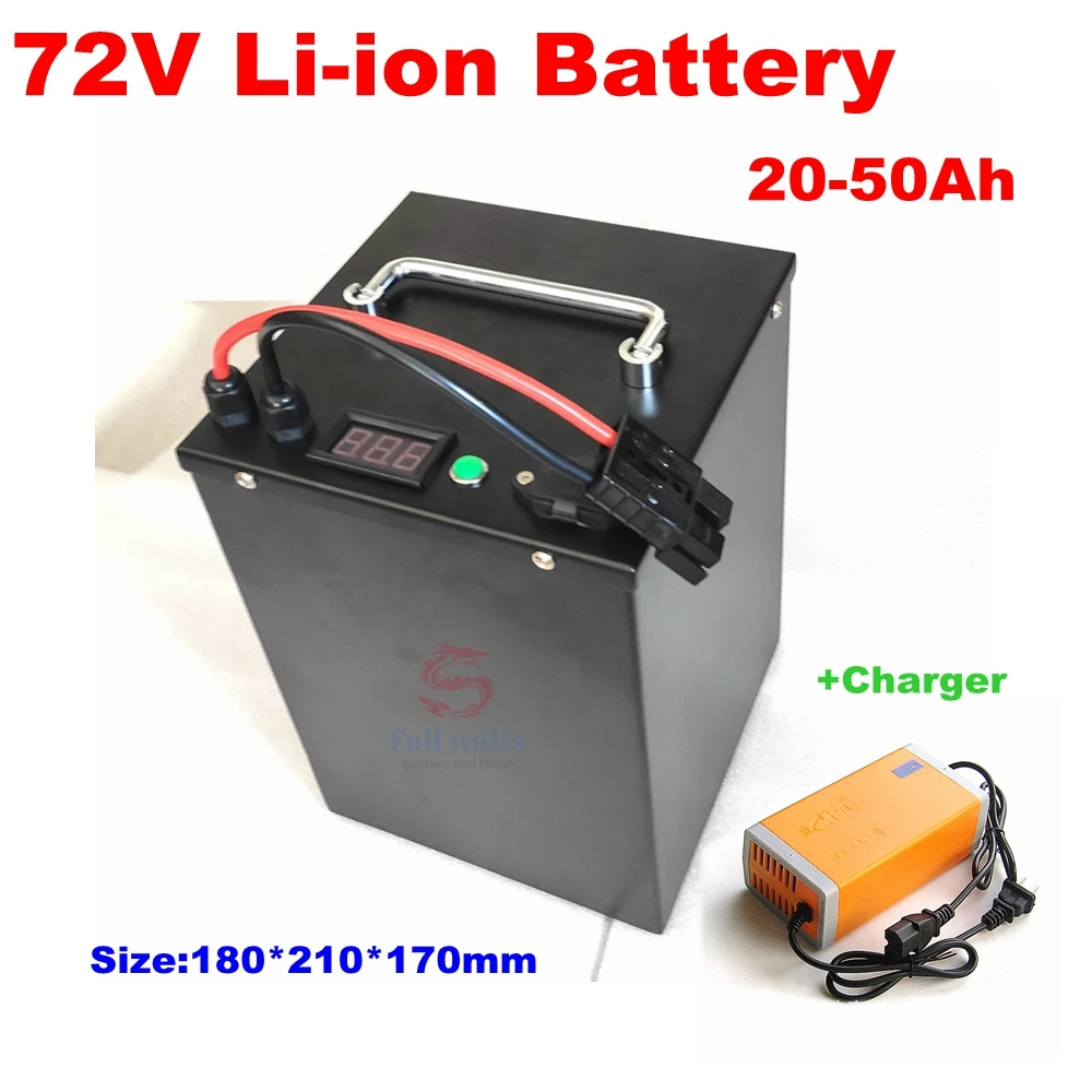 Batterie lithium-ion 72V, 20Ah, 30Ah, 40Ah, 60Ah, 100Ah, pour vélo  électrique, scooter et moto, 3000W, 4000W, 5000W, 7000W - AliExpress