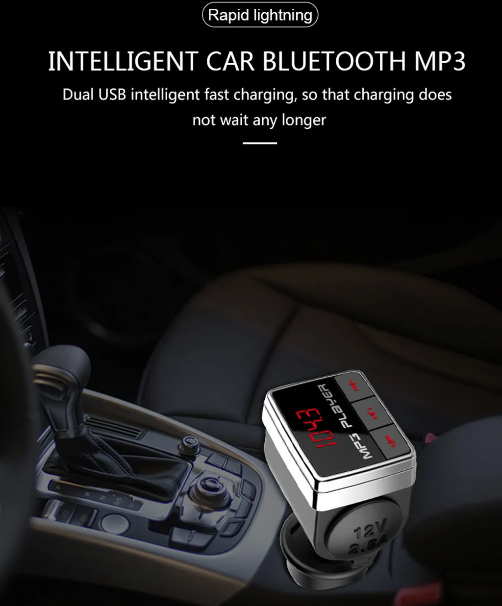 Автомобильный Bluetooth fm-передатчик MP3 плеер Радио адаптер Комплект светодиодный цифровой дисплей беспроводной Bluetooth автомобильный комплект свободные руки# BL45