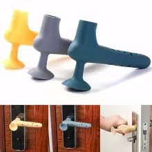 1pc Silicone Door Handle Stopper Anti-collision Pad Pads Mute Silencer Furniture Suction Doorknob Cup Wall Hardware Protect D7w4