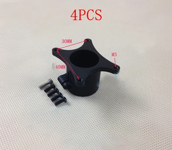 

4PCS 25mm Aluminum Tripod Mount Base Carbon Pipe Connector 90 Degree Landing Gear Fixing Seat for RC Plant Agriculture UAV Drone