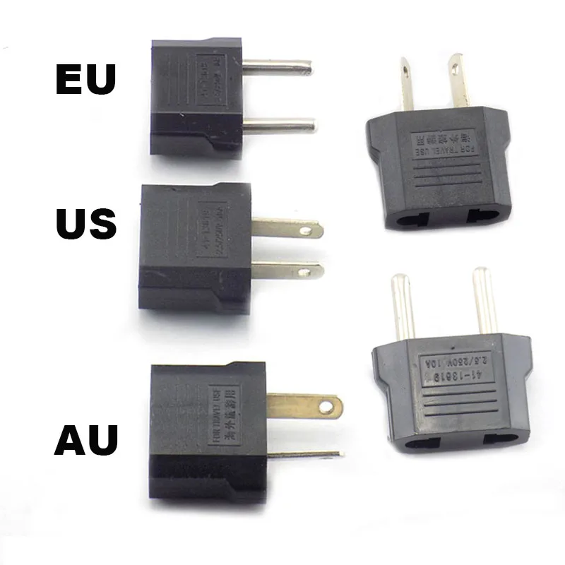 2pcs Electrical Socket Outlet Plug Tool Adapter US EU AU Travel Power Plug Adapters Converter Travel Conversion