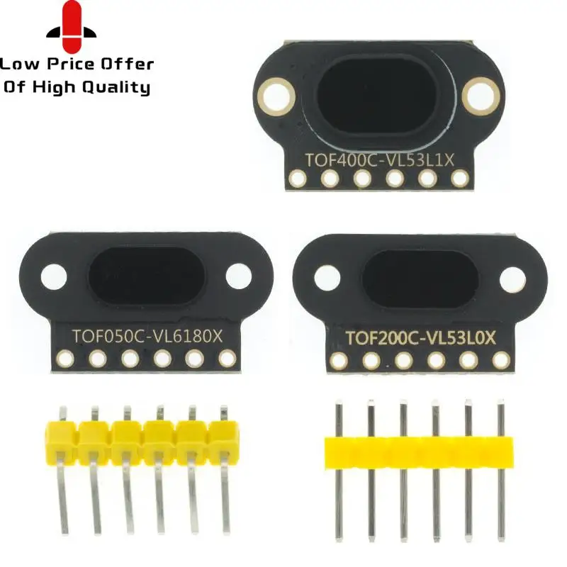 VL6180/VL53L0X/VL53L1X Time of Flight (ToF) Laser Ranging Sensor Module TOF050C TOF200C TOF400C 50CM/2M/4M IIC For Arduino STM32 |