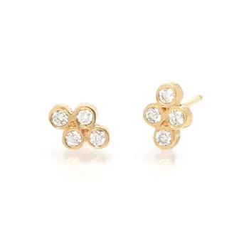 

LOZRUNVE Fashion Jewelry 925 Sterling Silver Elegant Bezel Cubic Zirconia Stud Earring 2020