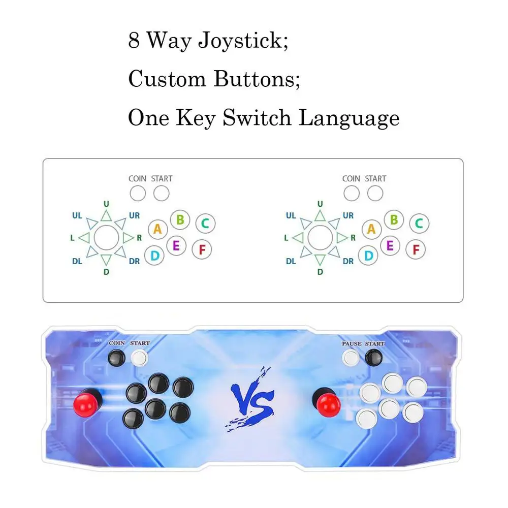 3d Pandora Games Arcade Console, 1280x720 Full Hd, Wifi Function To Add  More Games, Search/save/hide/pause Games, - Coin Operated Games - AliExpress
