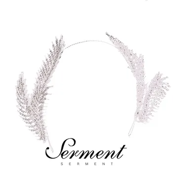 

SERMENT Princess Wedding Bridal Bridesmaid Tiara Crown Girls Crystal Zircon Jewelry Hair Accessories Bride Birthday Crown