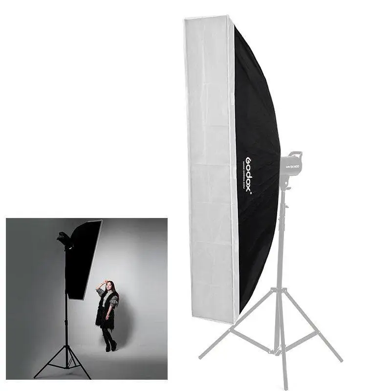 DishyKooker 22x90 см прямоугольник Bowens крепление полосы софтбокс+ сетка для студийной стробоскопической вспышки