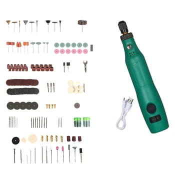 

3-Speed Adjustable USB Charging Micro-type Rotating Tool with 161 Accessories for Engraving and Cutting DIY Tools