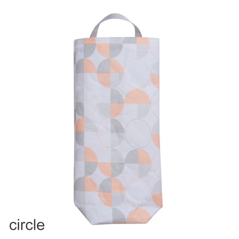circle Экологичный мешок для мусора, сумка для хранения, ткань Оксфорд, Домашний Органайзер, портативные принадлежности для ванной, кухни, подвесная сумка для мусорных мешков, 1 шт - Цвет: circle