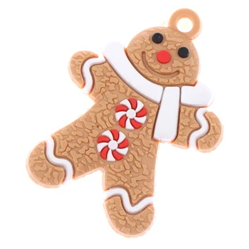 

10pcs Traditional Gingerbread Man Doll Hanging Charms Christmas Tree Ornament