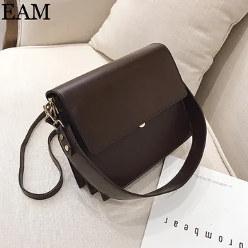 

[EAM] Crocodile Pattern Pu Leather Crossbody Bags For Women 2020 Winter Autumn Lux Shoulder Handbags Female Quality Totes 8A083