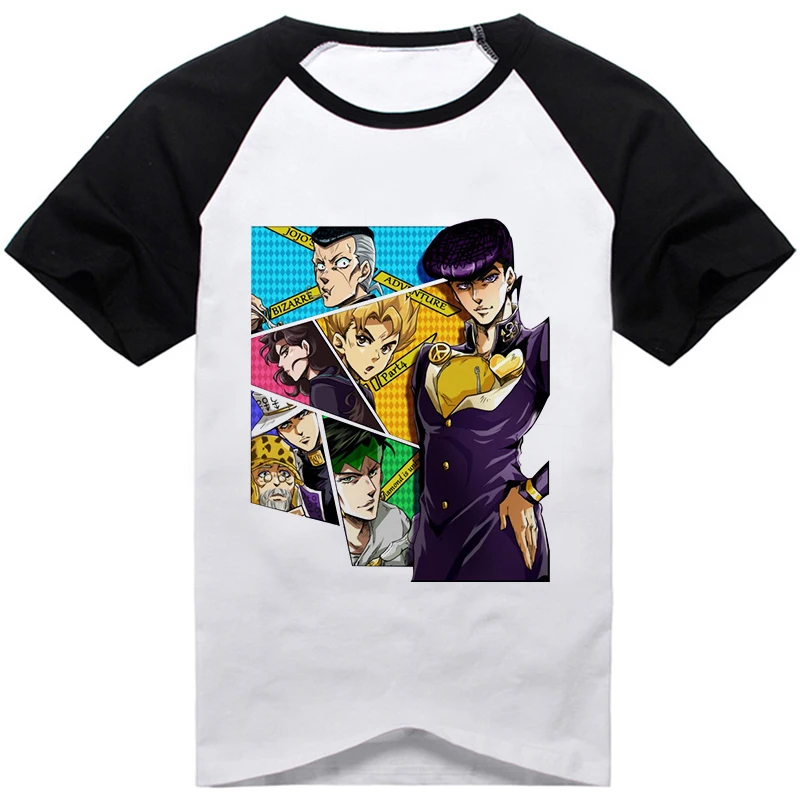 Аниме Необычные Приключения JoJo's Higashikata Josuke jorno Giovanna Бруно букциарати, модная футболка с принтом, Повседневная футболка с коротким рукавом - Цвет: 20