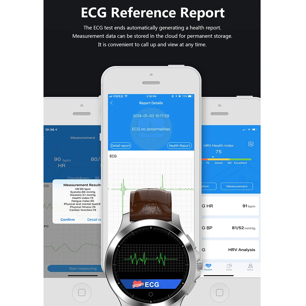 W8 ECG PPG Смарт-часы браслет сердечного ритма монитор сна кровяное давление фитнес-трекер водонепроницаемый цветной экран мульти спортивный ремешок