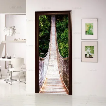 

3D Door Sticker Home Decoration DIY Scenery Stairs Decal Self Adhesive Wallpaper Waterproof Poster For Living Room Bedroom Door
