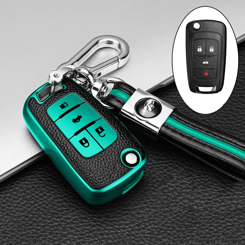 Zeratul Auto Leather TPU Car Key Cover Case Keychain for Opel Astra Corsa Meriva Zafira Antara J For Chevrolet Cruze Aveo Trax key case,key case cover,car key chain