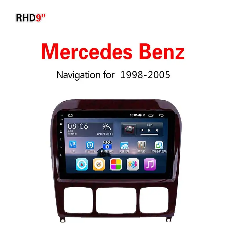 Lionet gps навигация для автомобиля Mercedes Benz w2023 1998-2005 9 дюймов RB2004X - Размер экрана, дюймов: 4G8core32G