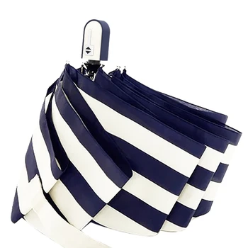 

Full-Automatic Folding Sunshade Umbrella Rain Women Parasol Universal Handle Sun Rain Umbrella 3 Folding Windproof Female