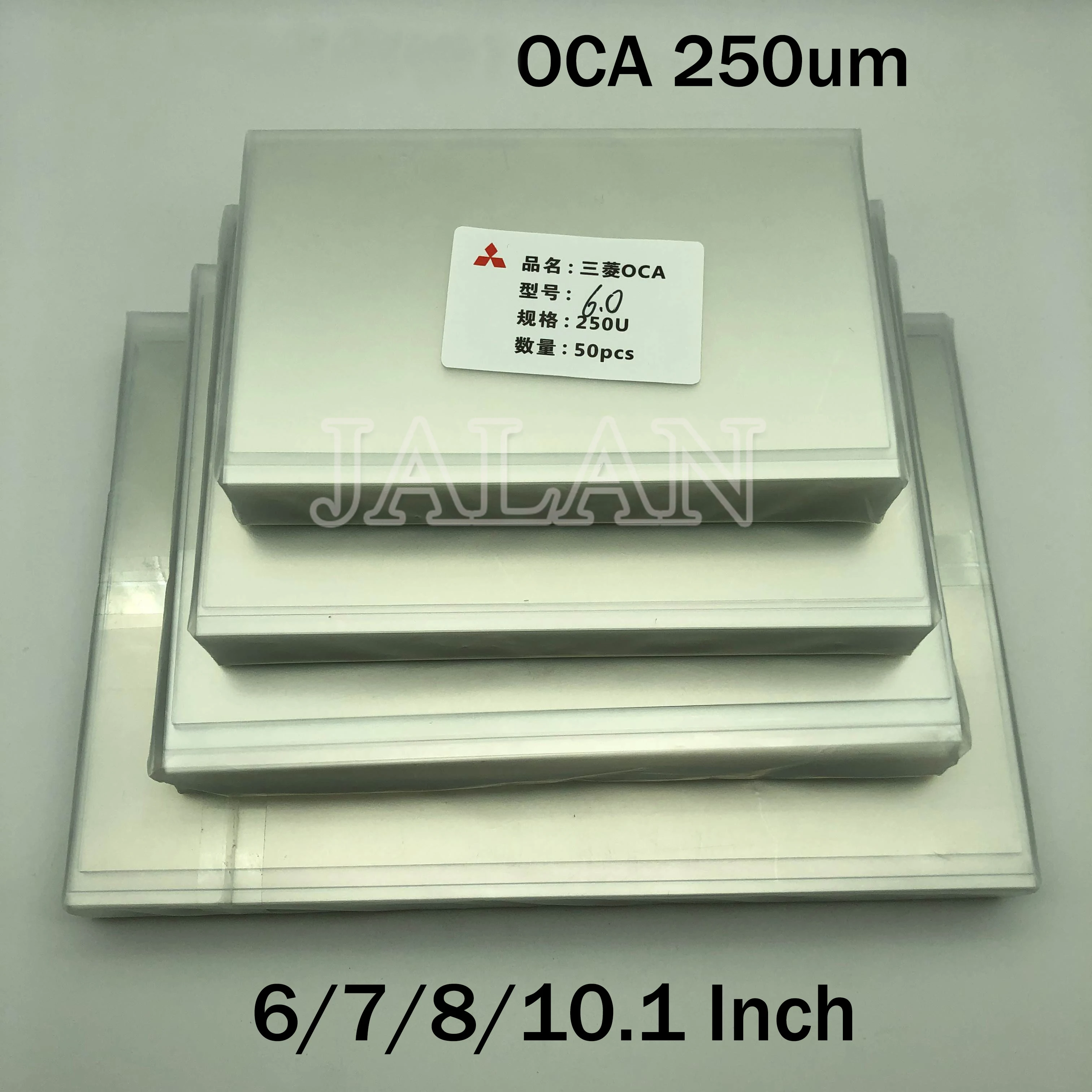 250um OCA клейкая Стикеры для Mitsubishi для мобильных телефонов и планшетов 6/7/8/10,1 дюймов Стекло OCA Пленка для ламинирования Ремонт ЖК-дисплея