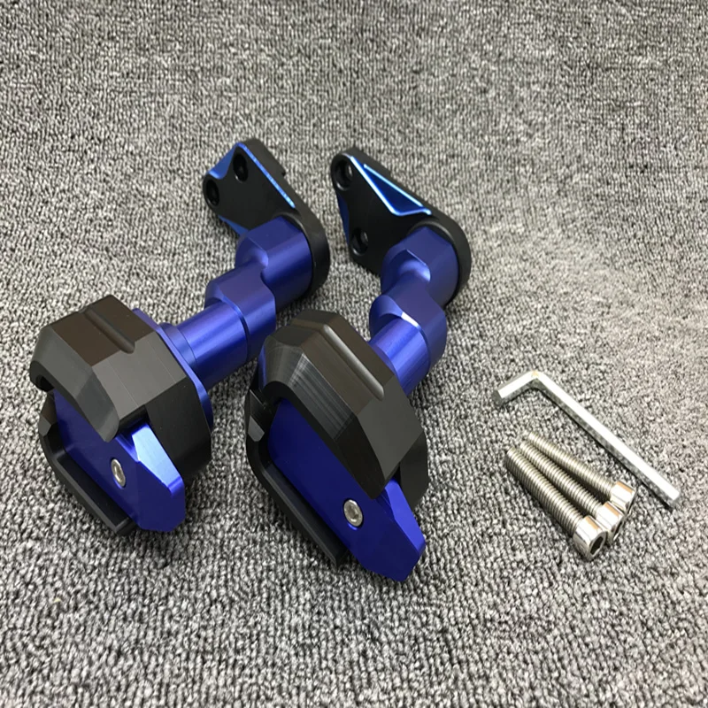 CNC Мотоцикл Обтекатели защитная рамка слайдер обтекатель защита для KAWASAKI HONDA YAMAHA YZF R1 R6 SUZUKI GSX/GSX250 - Цвет: Синий
