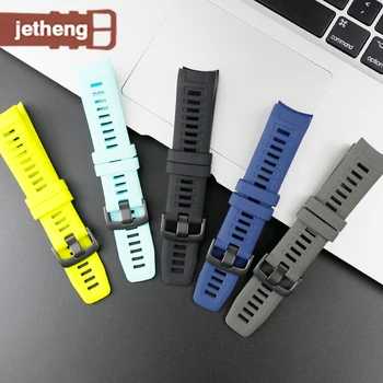 

Silicone strap men Suitable for Garmin fenix5/5S/5X fly resistance 3 HR quick release rubber female band