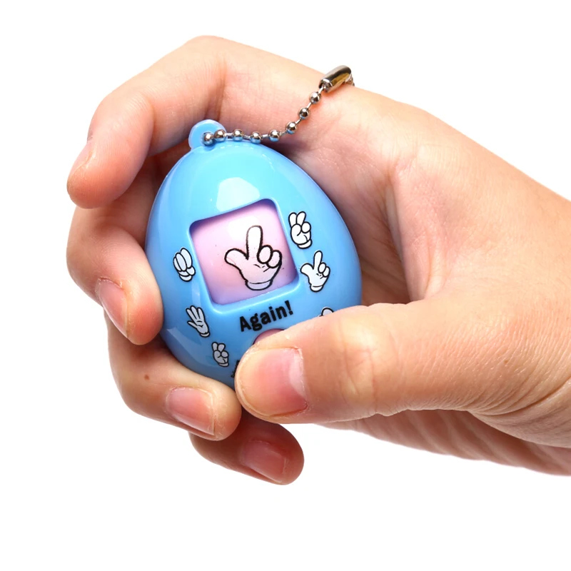 Смешанные Семейные игры брелок рок-бумага ножницы Играть Игрушка Макарон цвета Круглый Яйцо Брелок вечерние интерактивные игрушки