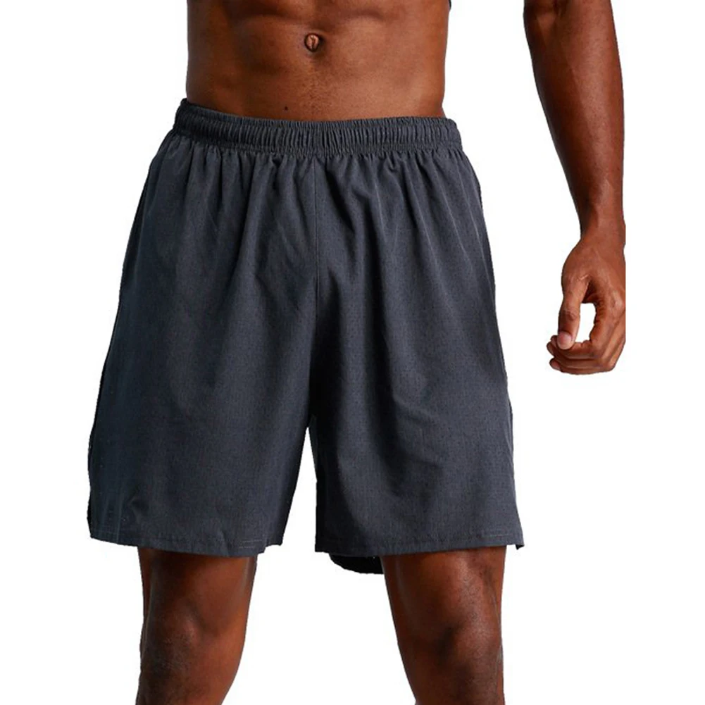 Dark gray XL Newly Men Soft Mesh Shorts Workout Jersey Pants Casual Pants Fitness Loose Shorts for Basketball Gym Running SD669 - Цвет: Dark gray XL
