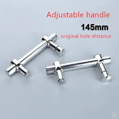 Door Handles Shower Handle Shower Handles Bathroom Glass Door Handle Hole Distance Adjustable 145mm(A654)