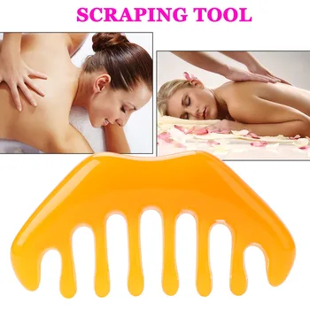 

Natural Resin Scraper SPA Body Back Relax Massage Comb Scraping Guasha Beeswax Board Skin Relaxing Hand Massage Tool