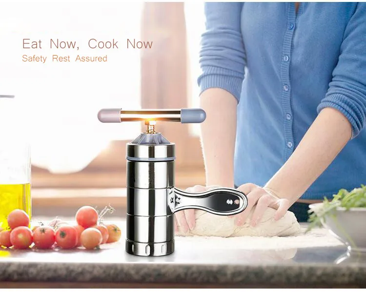 Нержавеющая сталь ручной паста пресс машина кухонная утварь с 2 и 5 различных пресс-форм DIY спагетти кухонный инструмент