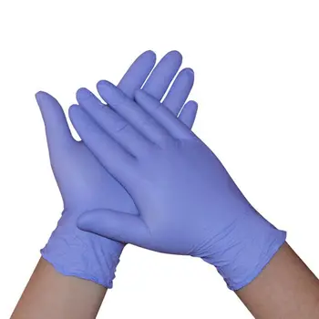 

100Pcs Light Purple Waterproof Disposable Washing Cleaning Nitrile Gloves Work Safety Gloves