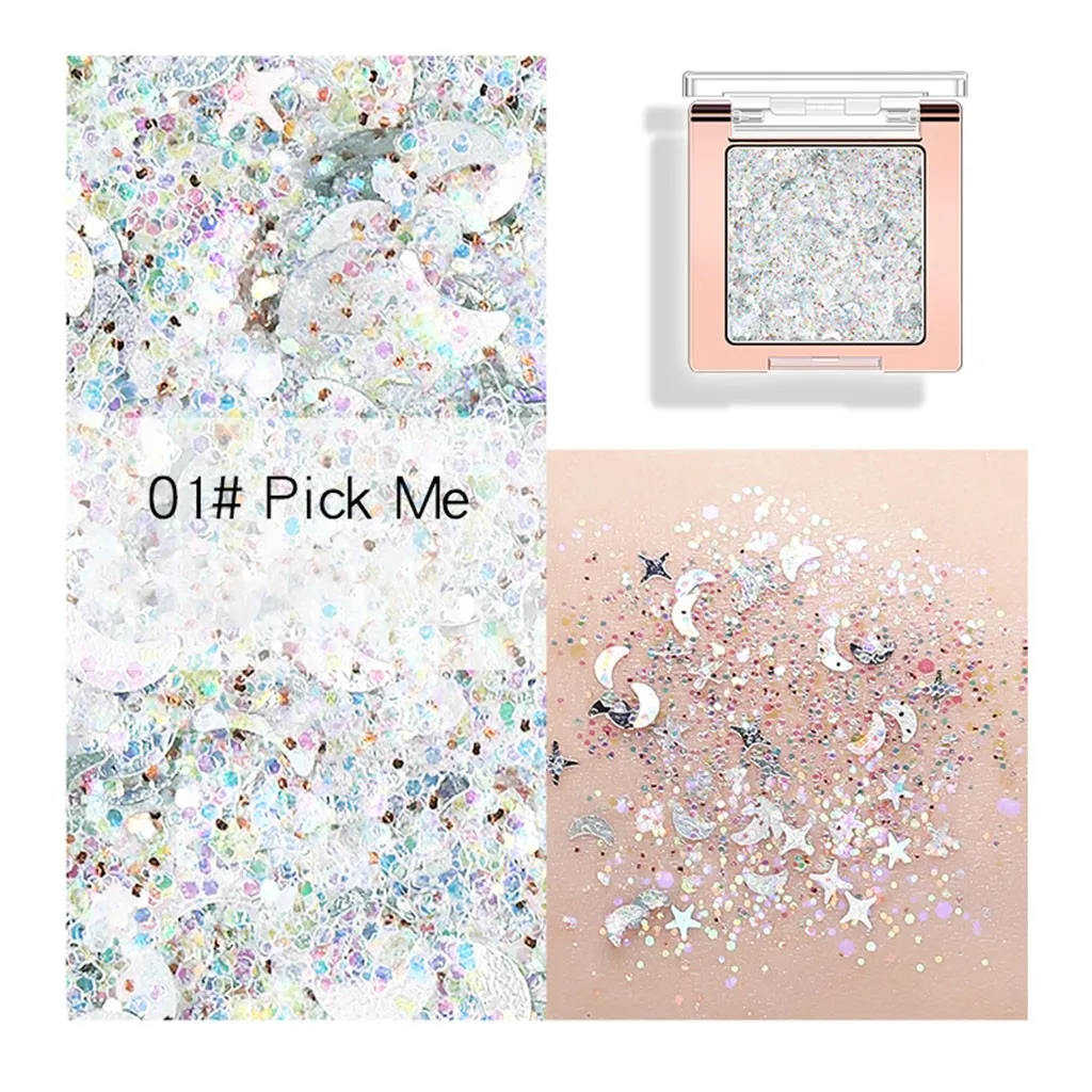 A Новое поступление Shimmer Shine Diamond Eyeshadow High Flash монохромные кончики пальцев крутые трендовые тени для век 10 групп цветов - Цвет: A