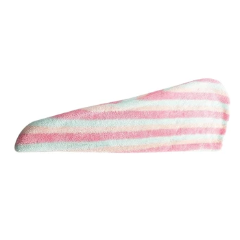 

Microfiber Hair Turban Wrap 2 Pack Quick Dry Hair Towel Wrap Turban Super Absorbent Unique Design 2 Pack(Rainbow)