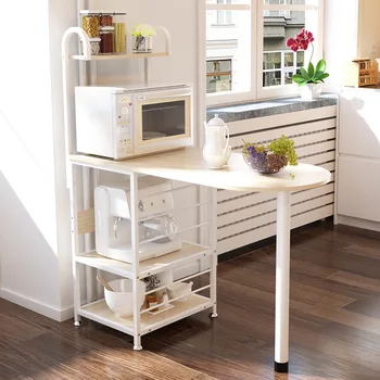 

clearance!\ Creative Rack Multi Function Oven Storage Dining Table Kitchen Daily Storage Locker Dinnerware Organizer Furniture