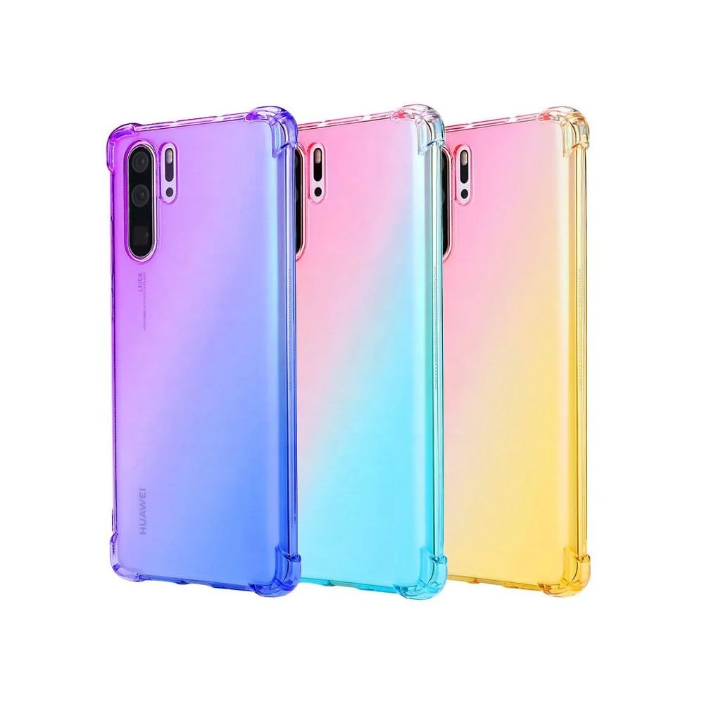 shockproof For Huawei P30 Pro Lite Case Gradual Change TPU Phone Cover for P20 |