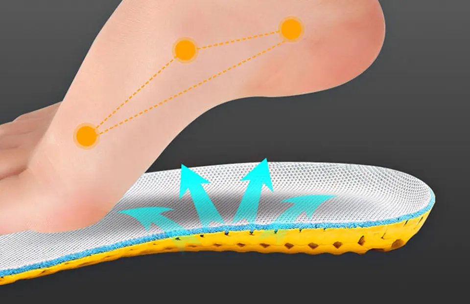 Эластичные дышащие дезодорирующие стельки для бега, стельки для ног, мужские и женские стельки для обуви, ортопедическая прокладка с эффектом памяти
