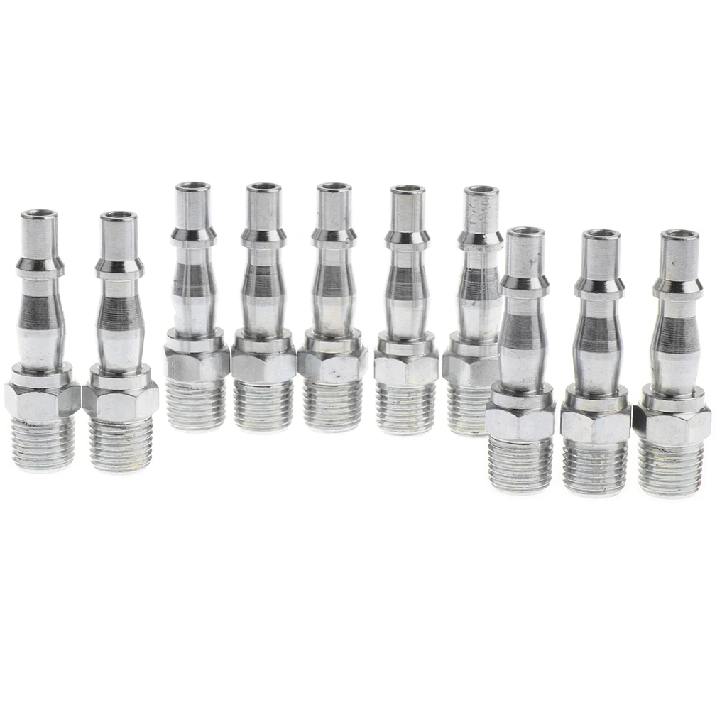 10x Air Line Hose Compressor Fitting Connector 1/4 NPT Quick Release Fishing Tackle Boxes