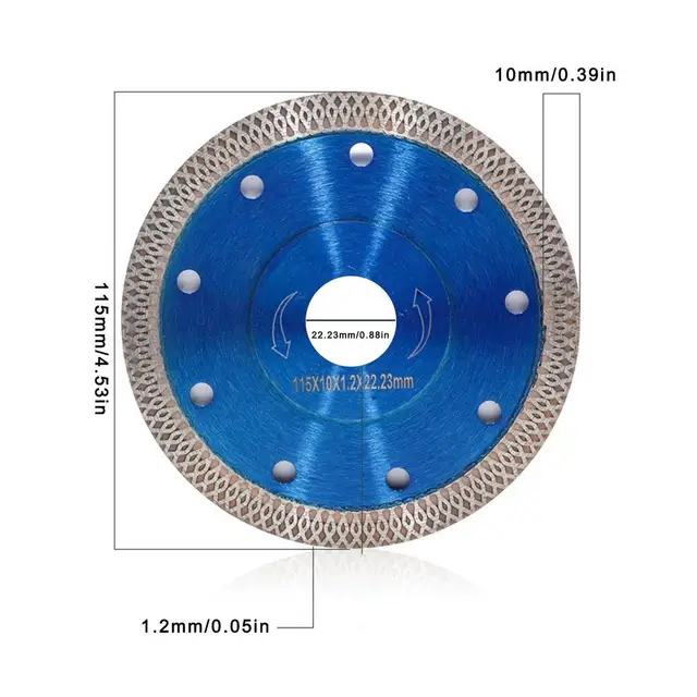 105/115/125mmDiamond Saw Blade Disc Porcelain Tile Ceramic Granite Marble Cutting Blades For Angle Grinder Stone Saw Blade 115