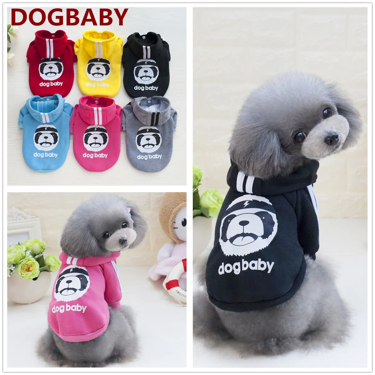PUOUPUOU модная одежда для собак, толстовка с капюшоном, зимняя одежда для домашних животных, пальто, куртка, хлопковая одежда для собак, теплая одежда для собак, Ropa Para Perro