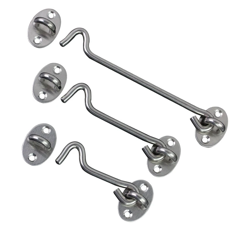 NOGIS Cabin Hook And Eye Latch, Pack Inches Barn Door Latch And Privacy