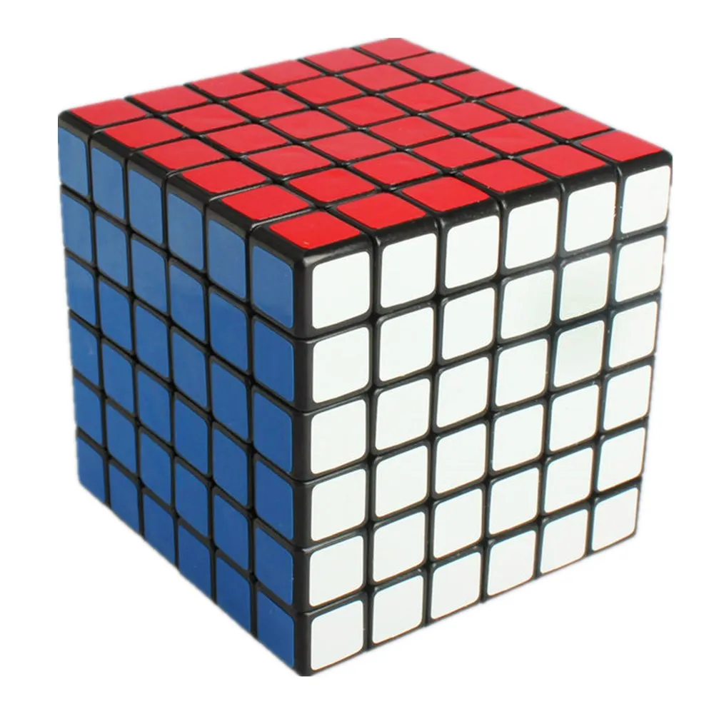 ShengShou ПВХ застекленный матовый 6x6x6 Безопасный ABS волшебный куб быстрый ультра-Гладкий 6x6 Скорость Твист Головоломка кубический интеллект детские игрушки подарок - Цвет: Black