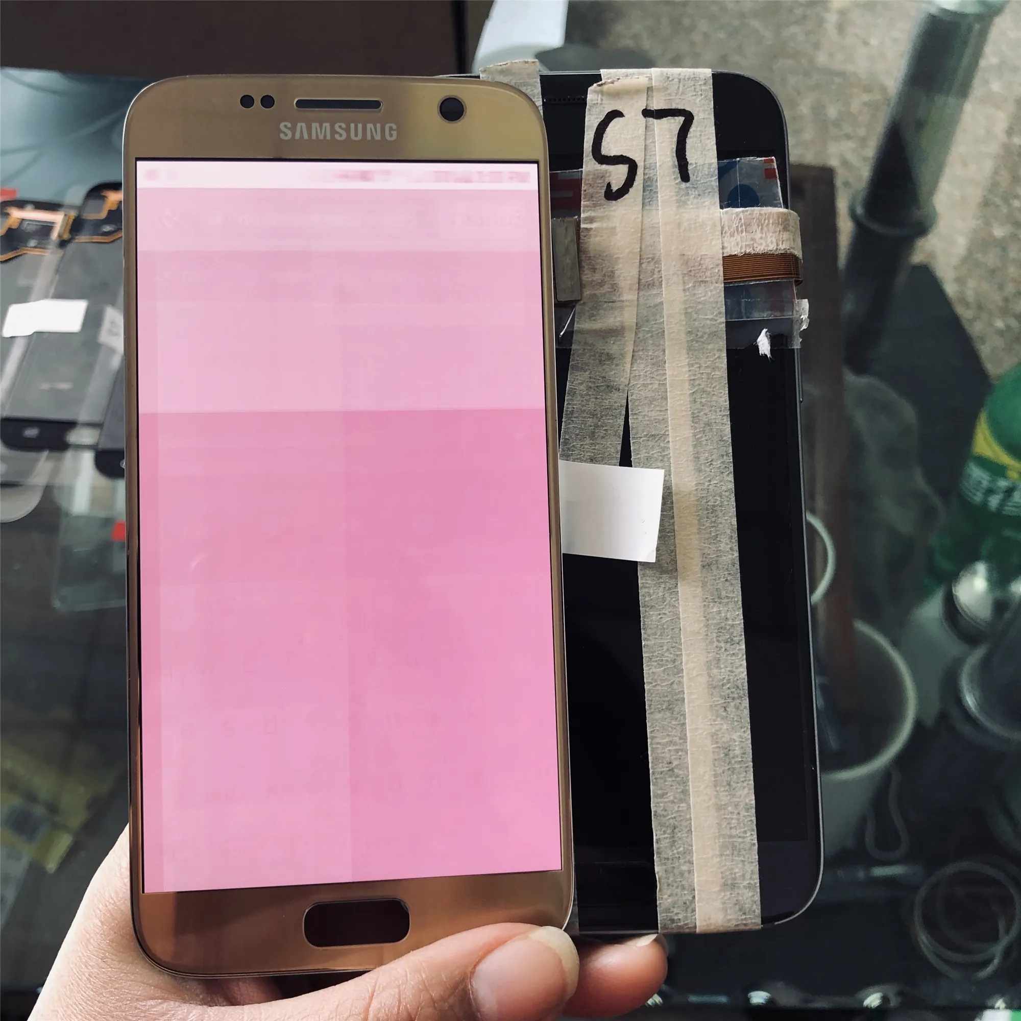 Оригинальный G930F дисплей для Samsung Galaxy S7 ЖК с рамкой 5 1 &quotS7 SM сенсорным