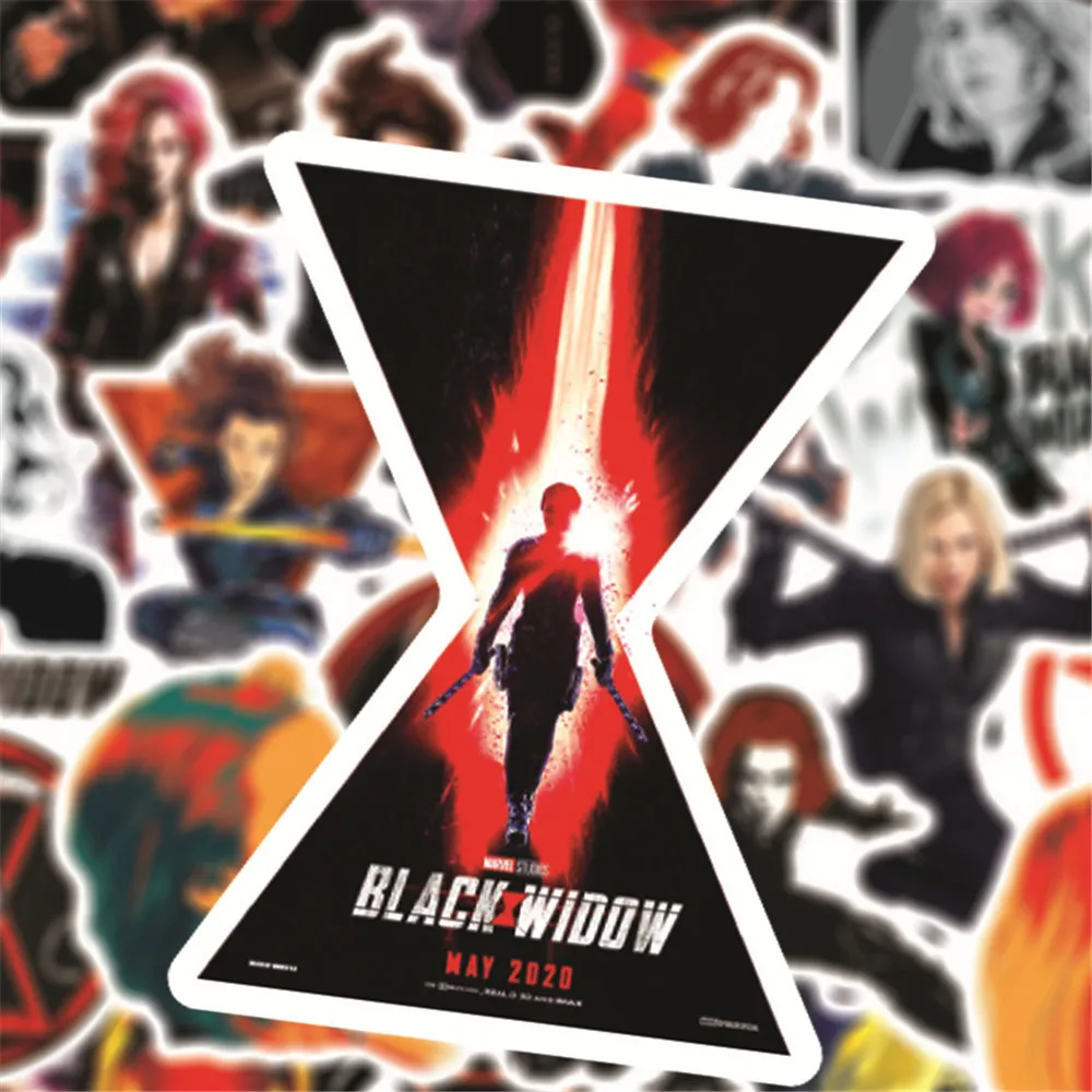 50 шт. Marvel черная вдова Наташа романтик артун стикер Мстители водонепроницаемые