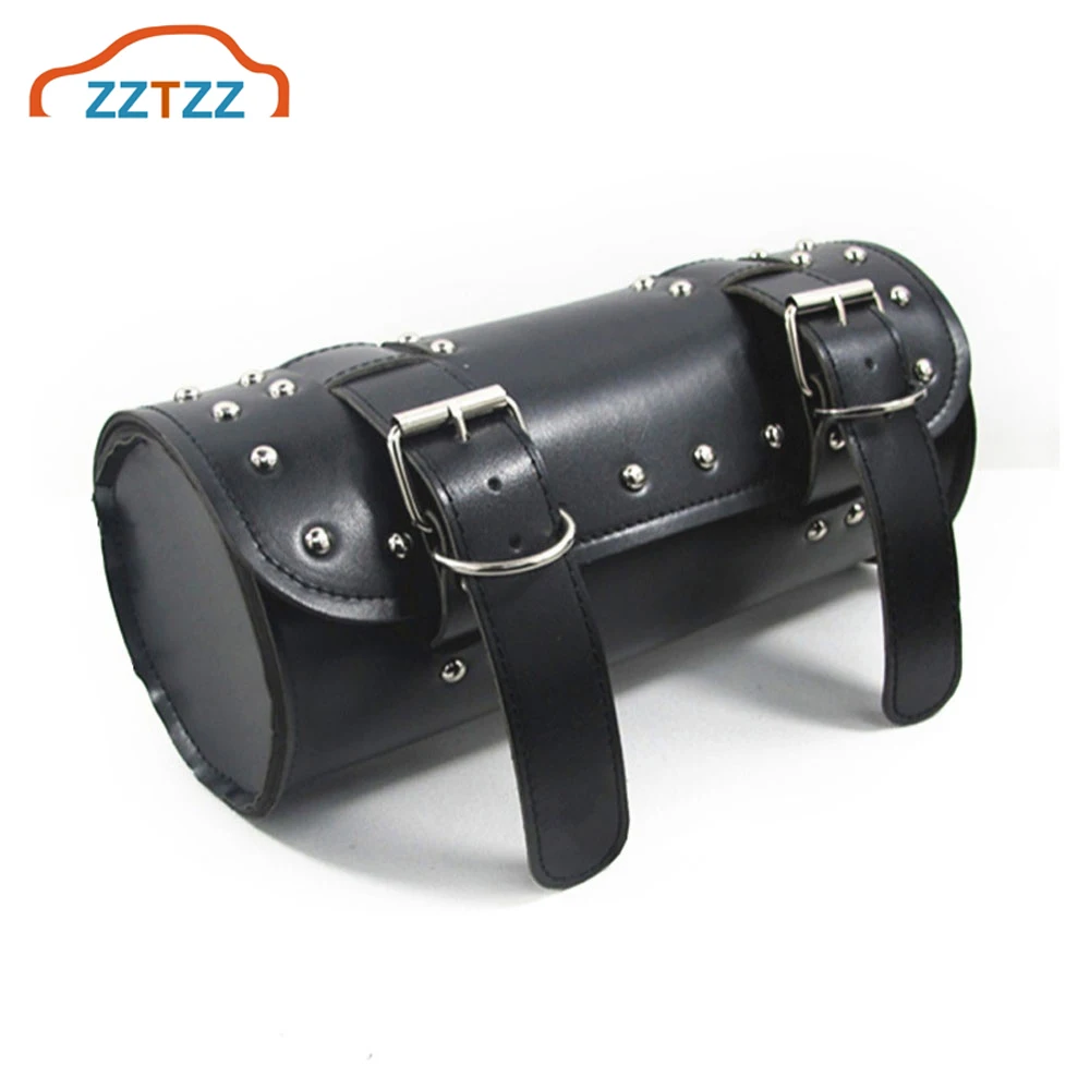 leather motorcycle handlebar bag
