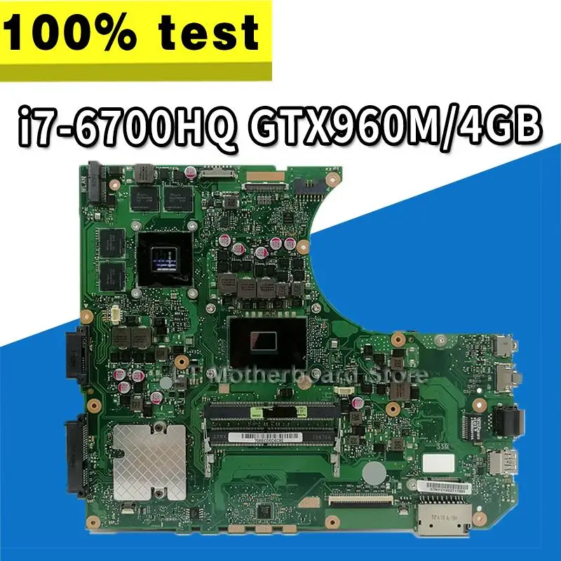  N552VW Laptop motherboard for ASUS VivoBook Pro N552VW N552VX original mainboard HM170 I7-6700HQ GT